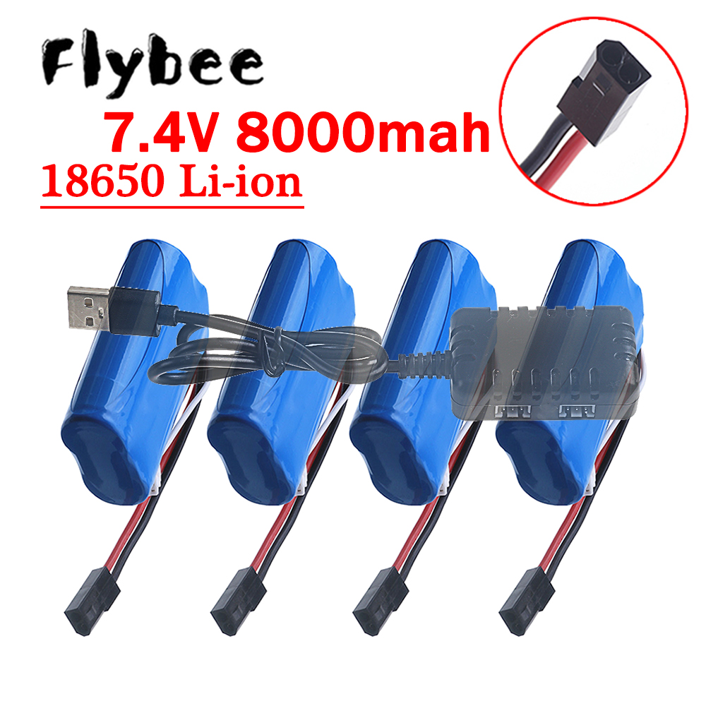 Rc Hobby Vehicles - Аккумулятор (5500 Plug) 18650 7.4V 8000