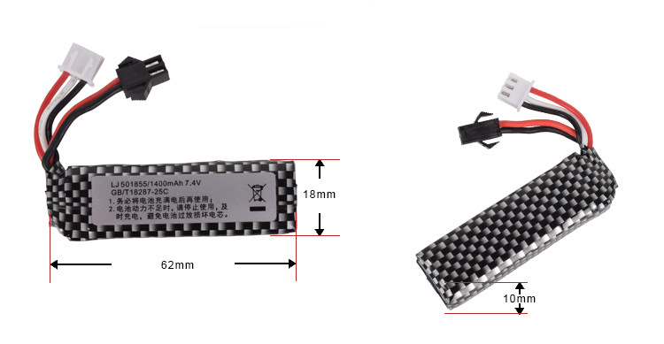 7,4 v 1400 мА/ч, 25C 501855 Li – обзор и цена Rc Hobby Vehicles